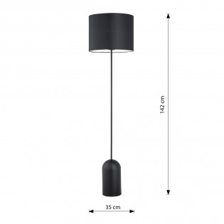 Lámpadaire Canda Noir+Blanc