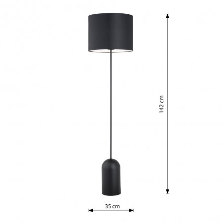 Lámpadaire Canda Noir+Blanc