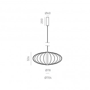 Suspension LED Pepo 70 (9W)