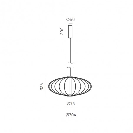 Suspension LED Pepo 70 (9W)