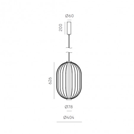 Suspension LED Pepo 40 (15W)