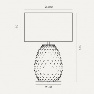Lampe á poser Cactus Nude