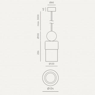 Suspension LED Glamm (9W)