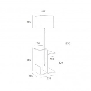 Lampadaire FUSTA I