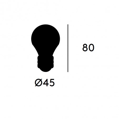 Ampoule LED E14 G45 Effet miroir Dim (4W)