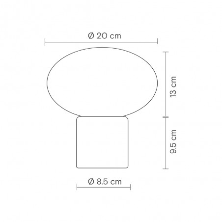 Lampe á poser Remi Oval
