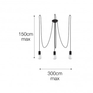 Lustre Spider (3 lumieres)