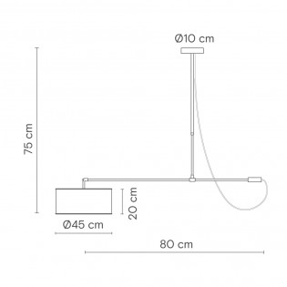 Lampe de plafond Raisa