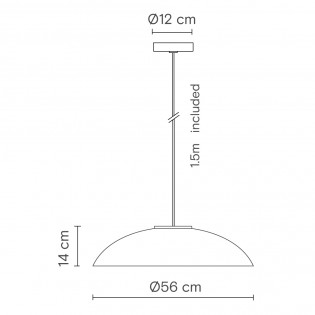 Lampe de plafond Rebeca