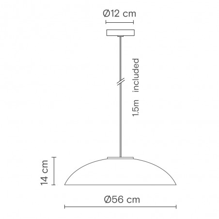Lampe de plafond Rebeca