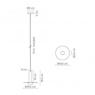 Lampe de suspension Reina