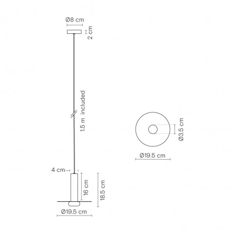 Lampe de suspension Reina