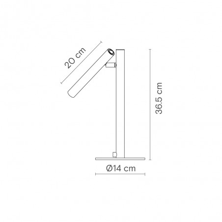 Lampe de bureau LED Rui (2.7W)