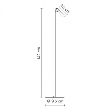 Lampadaire LED Rui (2.7W)