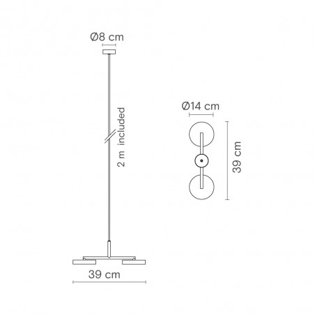Suspension LED Rafaela Duo (23.60W)