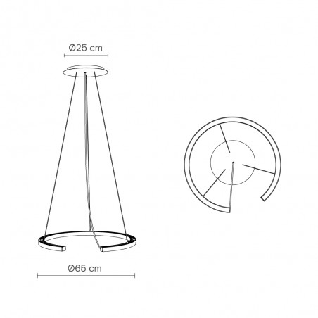 Suspension LED Roberta 3000K (30W)