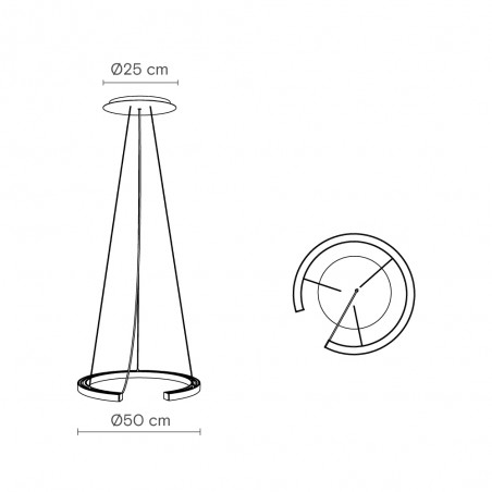 Suspension LED Roberta 3000K (20W)