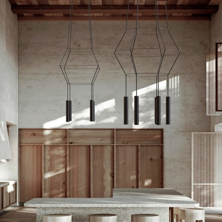 Lampe de suspension Rose (4 lumieres)