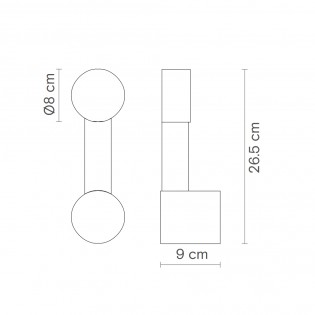 Applique Murale LED Rigoberta Mono 2700K (6.2W)