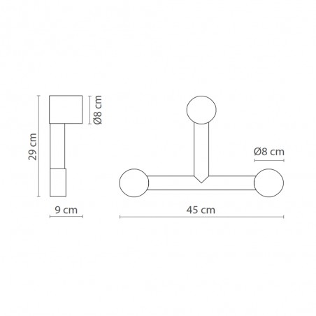 Applique Murale LED Rigoberta Trio 2700K (12.4W)
