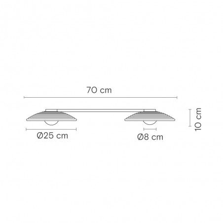 Plafonnier Randa Duo (2 lumieres)