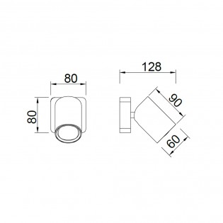 Aplique de pared orientable...