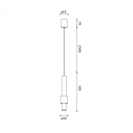 Lámpara colgante LED Clifton (7W)