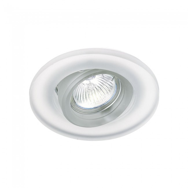 Luminaire encastré de plafond inclinable blanc