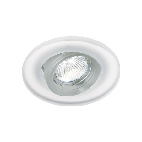 Luminaire encastré de plafond inclinable blanc