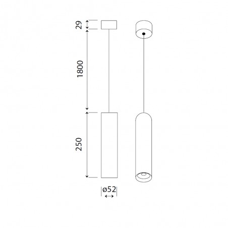 Lámpara colgante LED Bolonia CCT (7W)