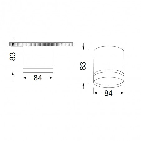 Foco de superficie Split
