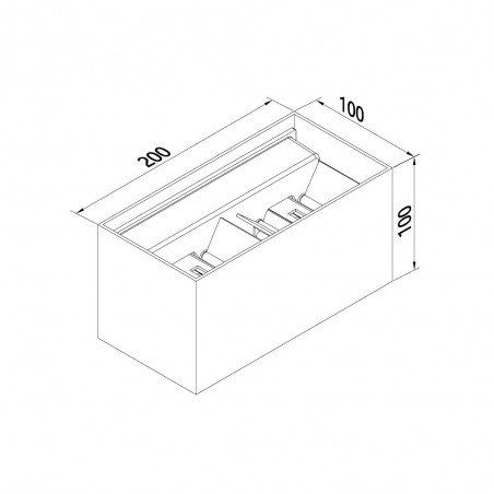 Aplique LED de exterior Davos Double Dim (4x6W - 2700K)