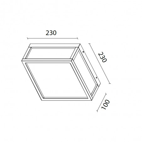 Plafón de techo de exterior Utah