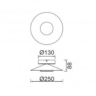 Aplique de pared LED Orion...