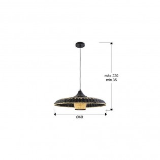 Lampe de plafond Fiji