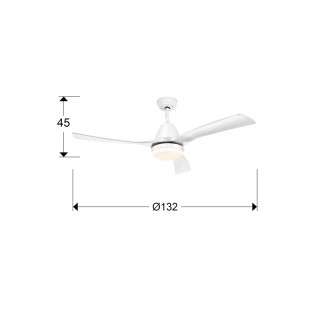 Ventilateur de plafond á LED Aspas CCT Dim (20W)