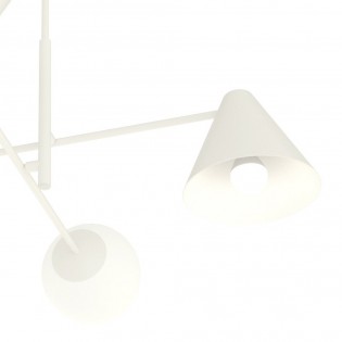 Lámpe de plafond Semra Blanc (4 lumieres)