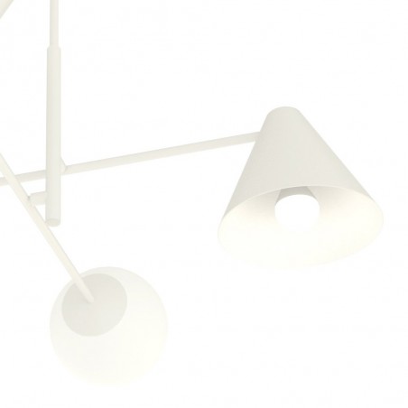 Lámpe de plafond Semra Blanc (4 lumieres)
