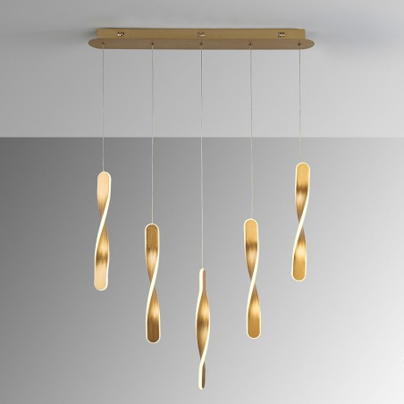 Lampe de plafond LED Twist (5x10W)