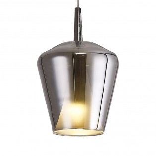 Tulipa lámpara de techo Elsa II Cromo