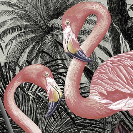 Photographie imprimée Triptyque Flamingos
