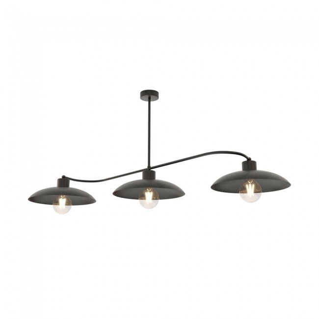 Plafónnier Ribas Noir (3 lumieres)