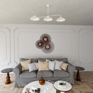 Plafónnier Ribas Blanc (3 lumieres)