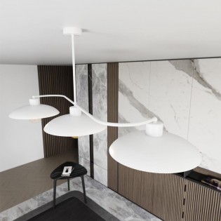 Plafónnier Ribas Blanc (3 lumieres)