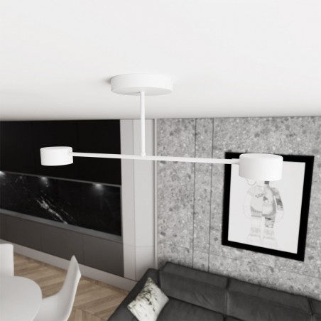 Plafónnier Tanfa Blanc (2 lumieres)