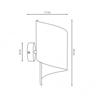 Applique murale Umaki Chrome