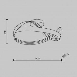 Plafonnier LED Plons (34W)