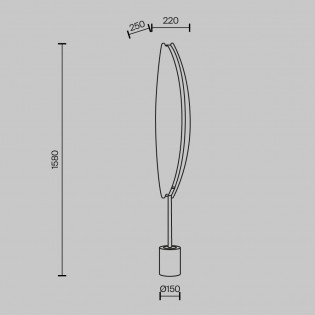 Lampadaire LED Breeze (33W)