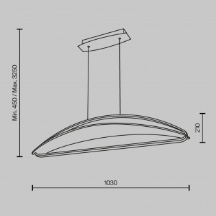 Suspension LED Breeze (34W)