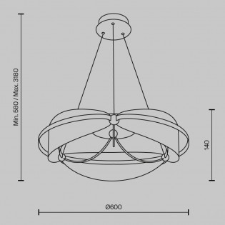 Suspension LED Breeze (45W)